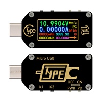Multímetro USB Tipo C con disparador PD TC66 TC66C, comprobador de batería, medidor de voltaje, monofásico, corriente CC de 5A, voltaje CC de 30V