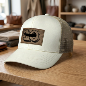 Custom Rubber Patch Logo Unisex Trucker Mesh Cap-Embroidered Adjustable 100% Polyester Outdoor Fishing & Hiking - Product Image 1
