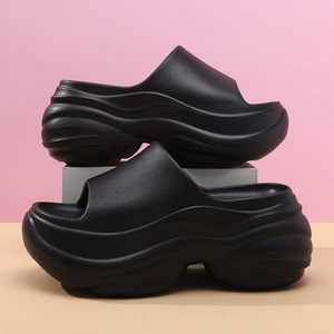 Sandales compensées pour femmes en EVA à bout ouvert, antidérapantes, pour l'été et l'extérieur - Product Image 2