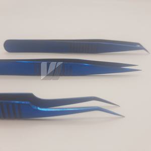 แหนบขนตาปลอมสีฟ้าพลาสม่าแบบยั่งยืนพร้อมปลายแหลมทำโลโก้ได้ตามต้องการจากญี่ปุ่น - Product Image 6