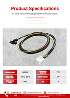 Arnés de cableado para automóvil Beixing A00013 con múltiples pines, cables de cobre codificados por colores, conector abierto con terminales de tuercas