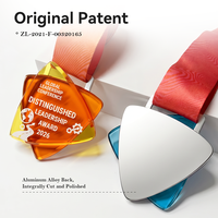 Médaille sportive Liuli au design original breveté, 5 couleurs, plaque arrière en alliage d'aluminium, récompense pour championnat athlétique