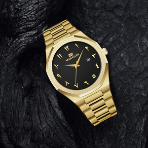 Reloj Automático para Hombre en Tono Dorado con Brazalete Integrado, Fondo de Caja de Zafiro, Reloj Mecánico Deportivo de Lujo - Product Image 6