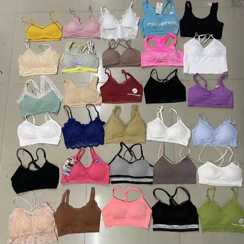 Low price inventory High quality mixed women's sports bra Seamless lace comfortable wireless bra