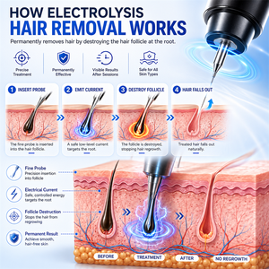 Appareil d'épilation permanente ZS, système d'électrolyse, machine d'épilation pour centre de beauté, épilation multifonctionnelle du visage - Product Image 4