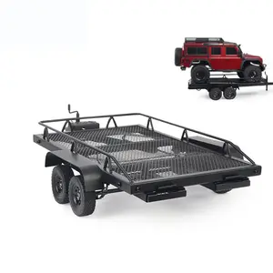 Trailer Car Heavy-Duty Cargo Carrier Metal Kit for 1/10 Traxxa s HSP Redcat RC4WD Tamiya Axial SCX10 D90 HPI RC Car