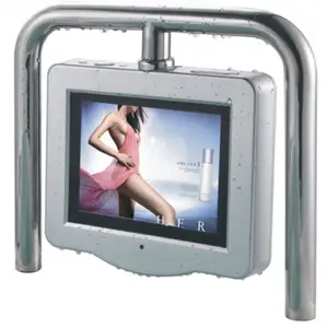 best selling waterproof bathtub spa room HD TV with remote control