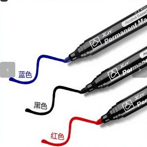 <span class=keywords><strong>Pennarello</strong></span> Permanente Multicolore a Basso Prezzo con Inchiostro Resistente all'Acqua, <span class=keywords><strong>Punta</strong></span> Piatta <span class=keywords><strong>Media</strong></span> per Scrivere su Carta, Larghezza 2mm - Product Image 3