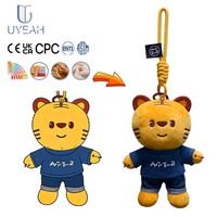 Uyeah Faible MOQ OEM/ODM Porte-clés Ours en Peluche Personnalisé, Jouet en Peluche Doux en Coton Rembourré, Design sur Mesure
