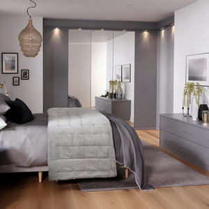 BALOM Set di Mobili per Camera da Letto Personalizzati, Armadio Modulare Moderno di Lusso <span class=keywords><strong>con</strong></span> Ante a Specchio - Product Image 5