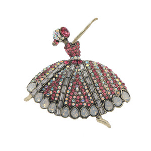 Ment Retro Heavy Industry, pleine d'étoiles, <span class=keywords><strong>danseuse</strong></span> élégante et gracieuse, broche, manteau, aquarelle - Product Image 5