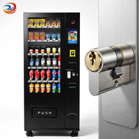 Máquina Expendedora Refrigerada Pequeña Antirrobo, Snackautomat Europeo con Cerradura Reforzada, Compresor de Marca, SDK para Minoristas Basado en la Nube