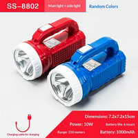 Projecteur LED rechargeable haute puissance en ABS avec lumière latérale, éclairage d'urgence IP20