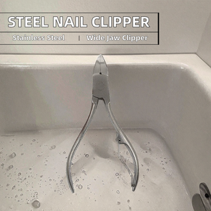 Cortauñas de Acero Inoxidable con Abertura de Mandíbula Ancha, Mango de Plástico, Diseño Portátil, Pinzas Multiusos de Boca Oblicua para Cutículas - Product Image 2