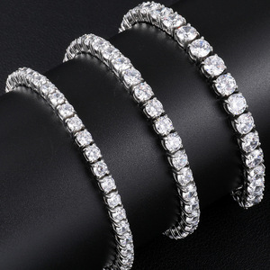 Bracelet tennis en argent sterling 925 avec diamants ronds brillants de 2 mm à 5 mm, cultivés en laboratoire CVD/HPHT, avec certificat IGI - Product Image 2