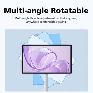 Moniteur <span class=keywords><strong>TV</strong></span> intelligent portable 21,5 pouces avec écran tactile LED, caméra intégrée, support blanc, <span class=keywords><strong>TV</strong></span> LED intelligente portable 21,5 pouces blanc - Product Image 2