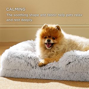 <span class=keywords><strong>Coussin</strong></span> <span class=keywords><strong>de</strong></span> canapé-lit pour <span class=keywords><strong>chien</strong></span> <span class=keywords><strong>de</strong></span> compagnie gris <span class=keywords><strong>haut</strong></span> <span class=keywords><strong>de</strong></span> <span class=keywords><strong>gamme</strong></span> en velours pour sommeil profond avec fond antidérapant. - Product Image 5