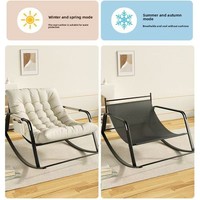 Chaise à bascule loisirs Double chaise paresseuse pour chambre salon dormir Chaise longue inclinable