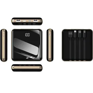 Banco de Energía Portátil de Alta Calidad, Mini Banco de Energía de 10000 mAh, Doble Puerto USB, Doble Entrada, con Cable - Product Image 5