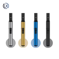 Luxin Bleu Jet Flamme Briquet Rechargeable Butane Gaz Stylo Coupe-Vent Sécurité Serrure Camping Torche pour Cigarette BBQ Cigare Métal Personnalisé