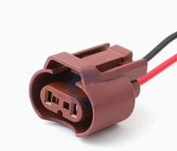 Connecteur de phare automobile étanche 9005 avec base de douille d'ampoule, prise de lampe grande taille et contact en cuivre, boîtier en PC