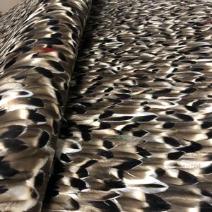 Matériau naturel noir et blanc, <span class=keywords><strong>papier</strong></span> <span class=keywords><strong>peint</strong></span> <span class=keywords><strong>de</strong></span> luxe en plumes <span class=keywords><strong>de</strong></span> <span class=keywords><strong>paon</strong></span> pour la décoration murale <span class=keywords><strong>de</strong></span> la maison - Product Image 4