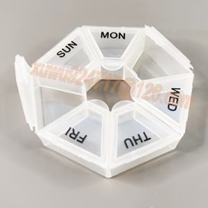 ราคาถูกขายร้อนรอบสไตล์7วันกล่องยา7ช่องรายสัปดาห์พลาสติกยาออแกไนเซอร์7กรณี - Product Image 3