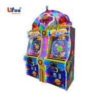 Máquina Arcade Personalizada LIFUN Meteor Ball con Volante Interactivo, Luces LED Giratorias y Juego de Redención
