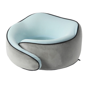 Oreiller de voyage en mousse à mémoire de forme en forme de U avec fermoir magnétique, pliable et portable, pour les siestes au bureau et l'utilisation en avion - Product Image 1