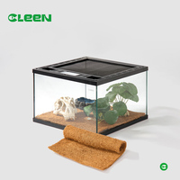 Cleen Flocons de noix de coco naturels écologiques de haute qualité pour litière de terrarium de reptiles (tortue, lézard, gecko léopard) – Contrôle de l'humidité