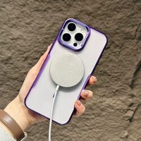 Étui de luxe antichoc en TPU avec anneau magnétique pour téléphones mobiles 11-17 Pro Max