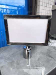 Horizontale Bordhouder Frame Dubbelzijdige Staander Poster Displaystandaard Voor Crowd Control Public Signage Top Frame - Product Image 6