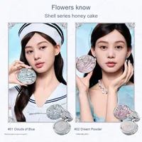 Kit de maquillage Flower Knows Shell's Jewel, coquille de perle pour gloss à lèvres, blush, fard à paupières, coffret cadeau océanique, ensembles exclusifs