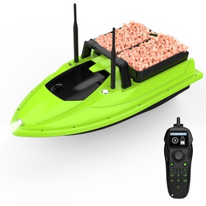Bateau d'appâtage RC Flytec V600 Vert pour la pêche à la carpe, 500M, retour automatique, double silo 3kg avec support <span class=keywords><strong>de</strong></span> déclenchement d'hameçon et sondeur <span class=keywords><strong>de</strong></span> poissons - Product Image 1