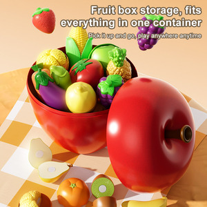 LEZA BABY Set Giocattolo Cucina per Bambini di Alta Qualità, Giochi di Taglio con Frutta e Verdura per Neonati - Product Image 5