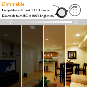 Lámpara de Techo LED Moderna Negra Regulable, Empotrada, 5W, <span class=keywords><strong>Downlight</strong></span>, AC110v/220V, Iluminación para el Hogar - Product Image 2