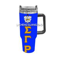 Phi Beta Sigma Sorority 40oz Baskılı Yalıtımlı Bardak Paslanmaz Çelik Termos Bardak Ev Araba Hediyesi için