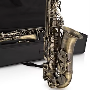 <span class=keywords><strong>Saxophone</strong></span> <span class=keywords><strong>alto</strong></span> ténor tonalité EB Corps en laiton Nickel noir Finition dorée Hypotenor Solo 4/4 - Product Image 1