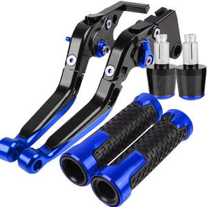 Jeu de poignées de levier de frein et d'embrayage réglables en aluminium pour HONDA CBR125R / <span class=keywords><strong>CB125R</strong></span> / CBR150R 2011 - 2020 - Product Image 2