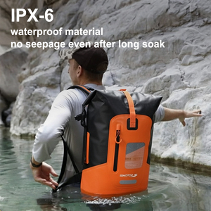 30L <strong>PVC</strong> Roll <strong>Top</strong> Foldable Backpack Waterproof Dry Bag for Sport Climbing Running Casual Outdoor Activities Drybag Backpack - Product Image 3