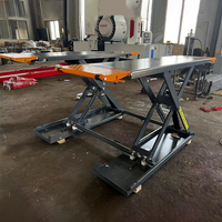 EVEJINGLI Élévateur à ciseaux mobile à hauteur moyenne 3500 kg, élévateur hydraulique portable pour voitures 110V 220V 380V pour garage et atelier domestique