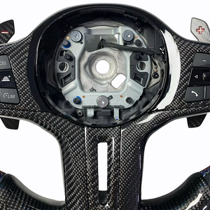 <span class=keywords><strong>Volant</strong></span> chauffant en fibre de carbone de qualité supérieure pour Série 4 G20/G28/G80/F30/F10, design sport en <span class=keywords><strong>cuir</strong></span> - Product Image 5