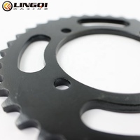 LING QI 37T 50T 60T 420 # Pignon de chaîne de roue arrière Pignon de chaîne de vitesse pour ATV Go Kart UTV Buggy Golf Cart Quad Bike