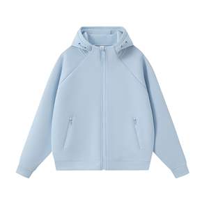 Sudadera con Capucha y Cremallera Unisex, Gruesa, de Color Sólido, Algodón Líquido Gomeiji, Ropa Exterior Informal para Otoño e Invierno - Product Image 3