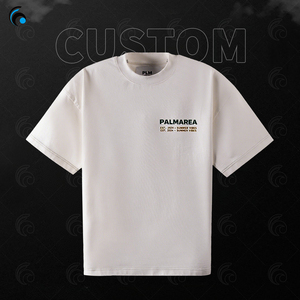 Bán Buôn Người Đàn Ông Của Tùy Chỉnh Thiết Kế 100% Cotton Áo Phông Màn Hình In Ấn Thời Trang Phố Quá Khổ Sườn Crewneck Heavyweight T Áo Sơ Mi Cho Nam Giới - Product Image 1