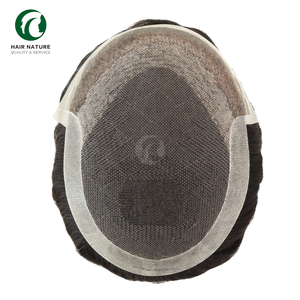 Parrucchino Dura Octagon in pizzo francese per uomo, parrucche traspiranti in capelli umani, sistemi di capelli durevoli per calvizie - Product Image 3