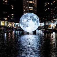 Ballon lunaire gonflable de 10 pieds avec lumières LED, ballon planétaire pour la décoration d'événements et de fêtes, usage commercial