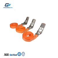 Sangle d'arrimage à cliquet sans fin en acier inoxydable 1 pouce 800 kg pour la fixation de cargaison de moto