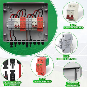Коробка для солнечных батарей CNLonQcom PV, 500 В постоянного тока, 2 в 2  IP65, водонепроницаемая для уличной солнечной энергии - Product Image 3