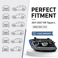 Phare avant gauche à LED OEM 5NG941113 5NG941114 avec feux de jour (DRL) pour VW Tiguan L 2017-2025, plateforme SVW MQB (version longue)